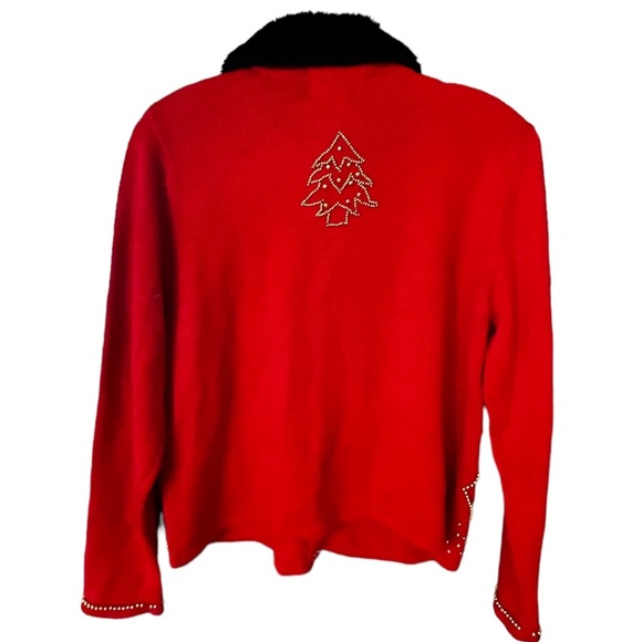 Vintage Designers Originals Studio Joy Christmas Cardigan Sweater - Picture 4 of 6